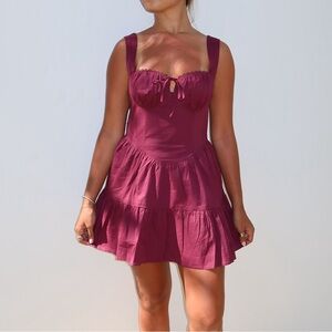 NWT Elegant Burgundy Dress